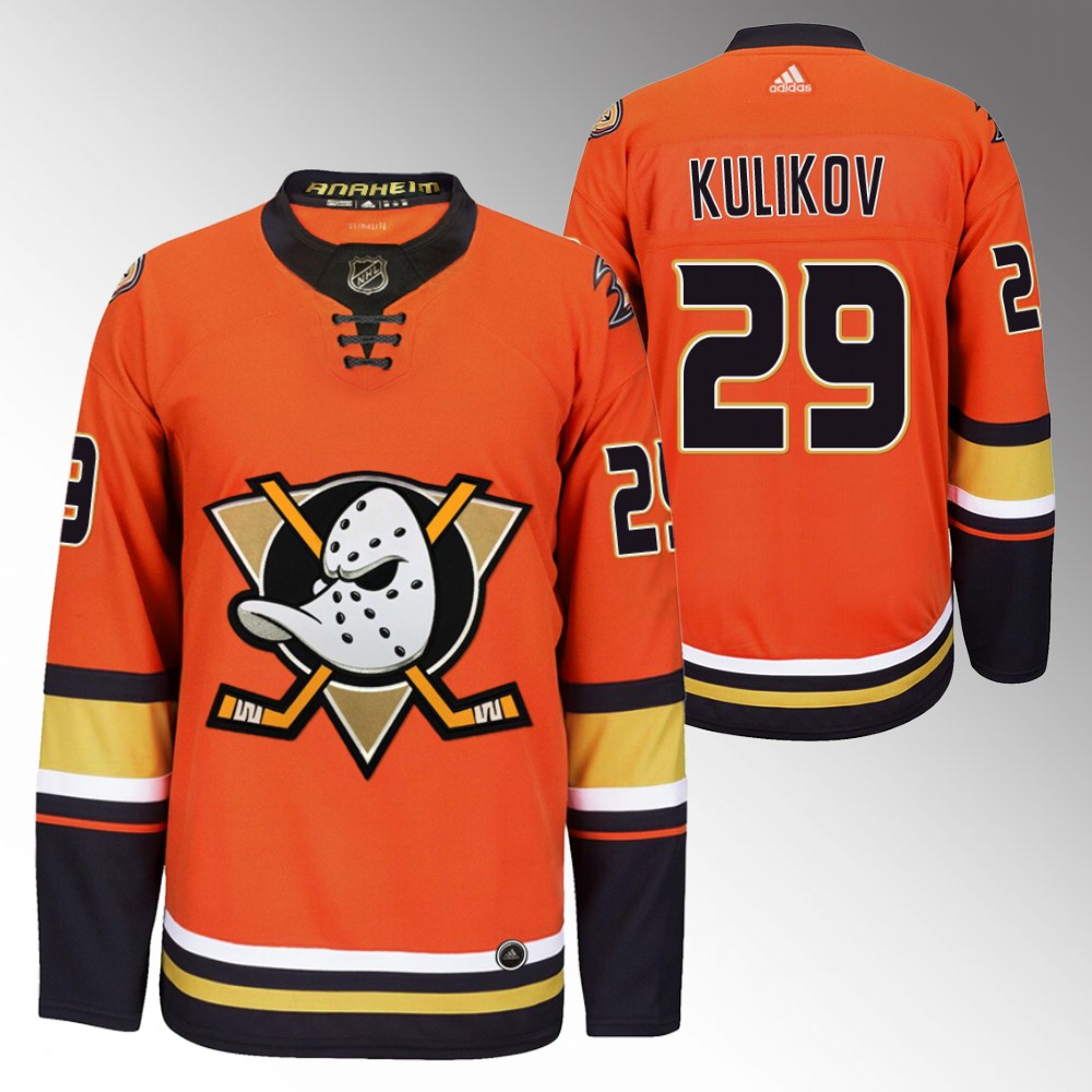 Anaheim Ducks Dmitry Kulikov Orange Authentic Alternate Jersey