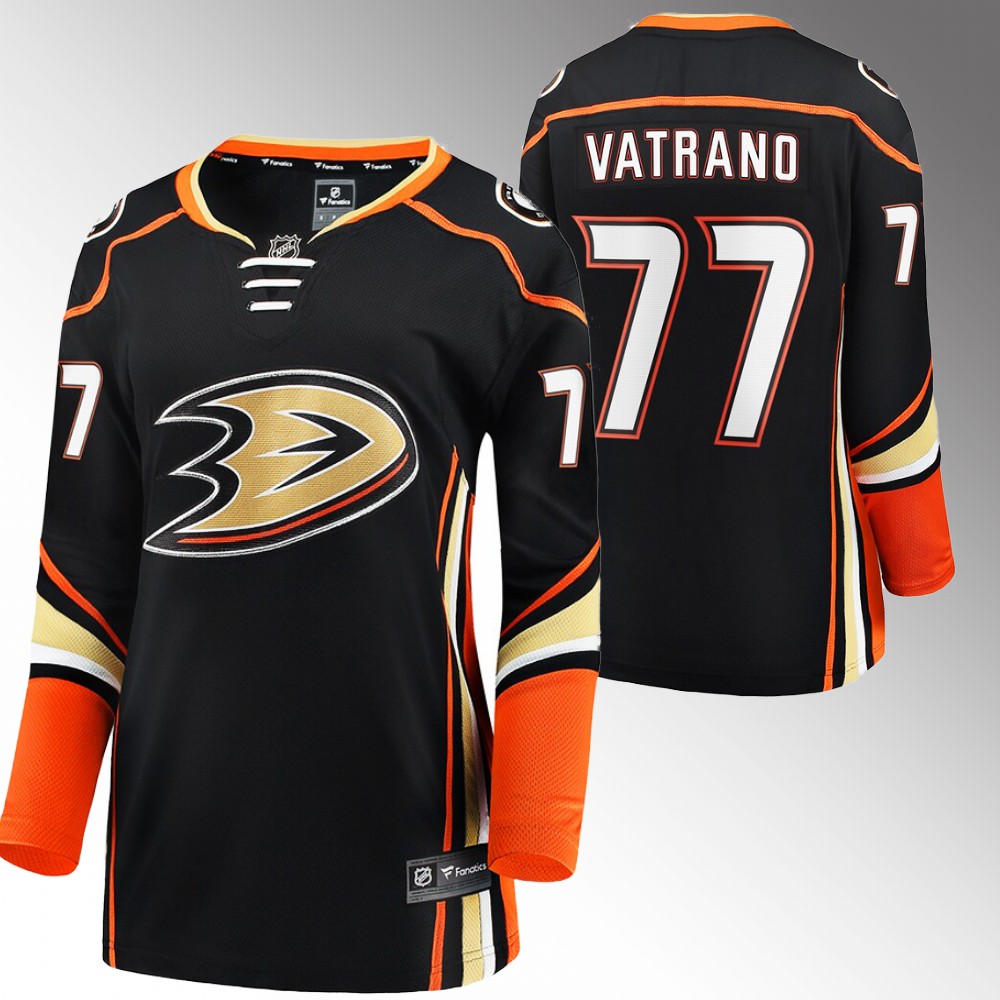 Anaheim Ducks Frank Vatrano Women Black Home Jersey