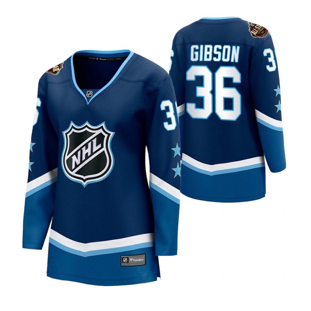 Anaheim Ducks John Gibson Women Blue 2022 NHL All-Star Jersey