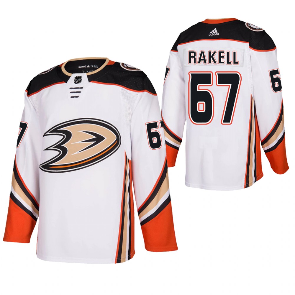 Anaheim Ducks Rickard Rakell White 2021 Authentic Away Jersey