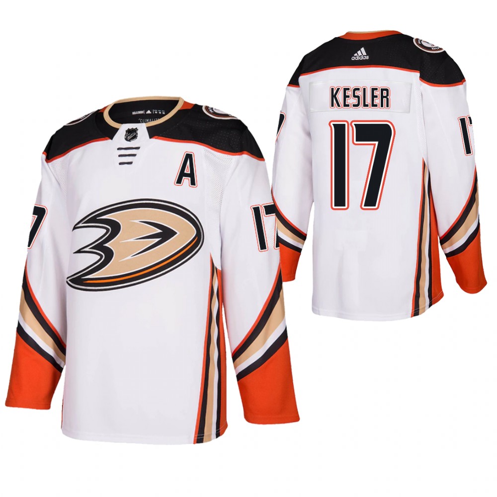 Anaheim Ducks Ryan Kesler White 2021 Authentic Away Jersey