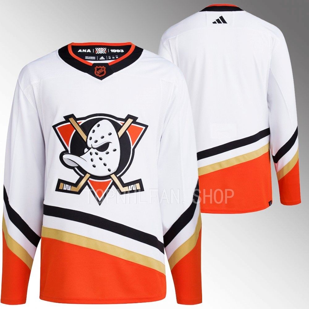 Anaheim Ducks White Reverse Retro 2.0 Authentic Primegreen Hockey Jersey