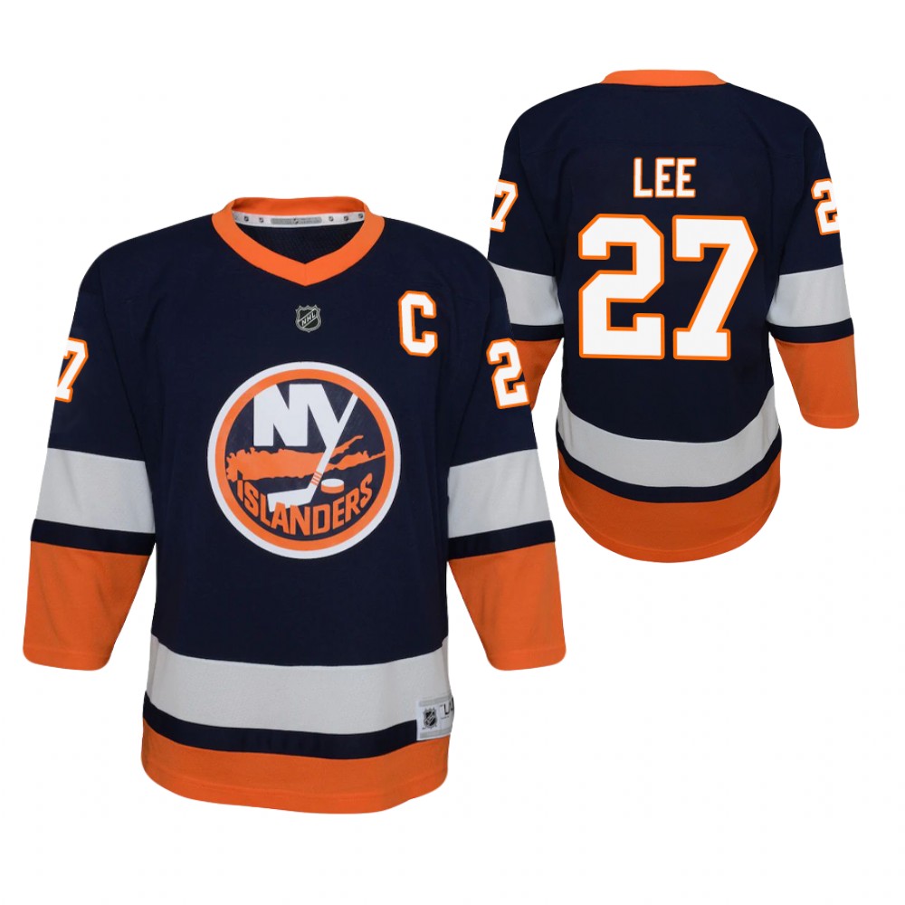 Anders Lee New York Islanders 2021 Reverse Retro Blue Youth Jersey Special Edition