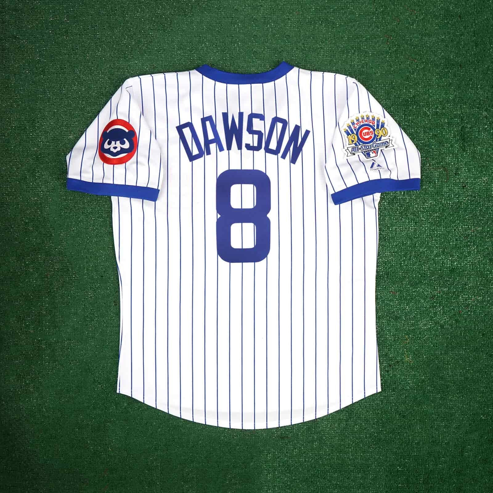 Andre Dawson 1990 Chicago Cubs Men's Home Cooperstown Jersey w All Star Patch