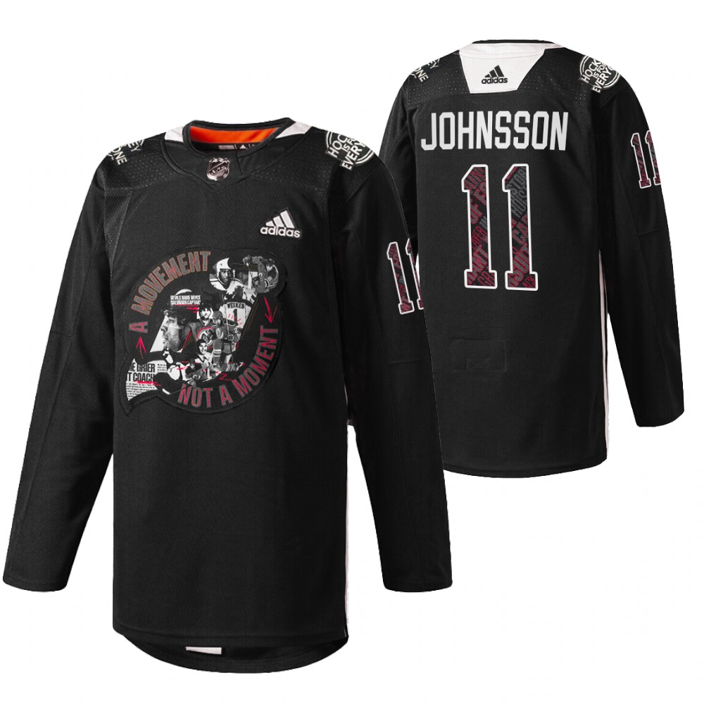 Andreas Johnsson Devils Black History Month 2022 Jersey Black Warm-up