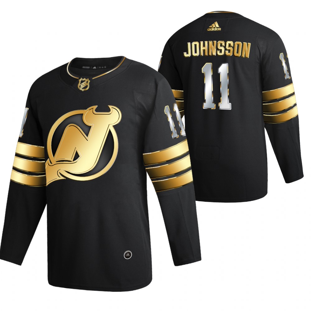 Andreas Johnsson New Jersey Devils Black 2021 Golden Edition Jersey Limited Authentic