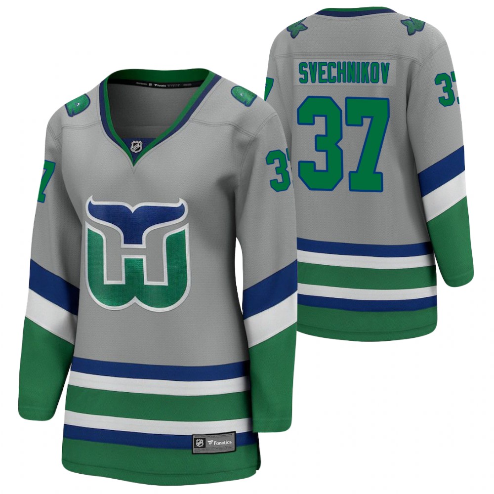 Andrei Svechnikov Carolina Hurricanes 2021 Special Edition Gray Women Jersey