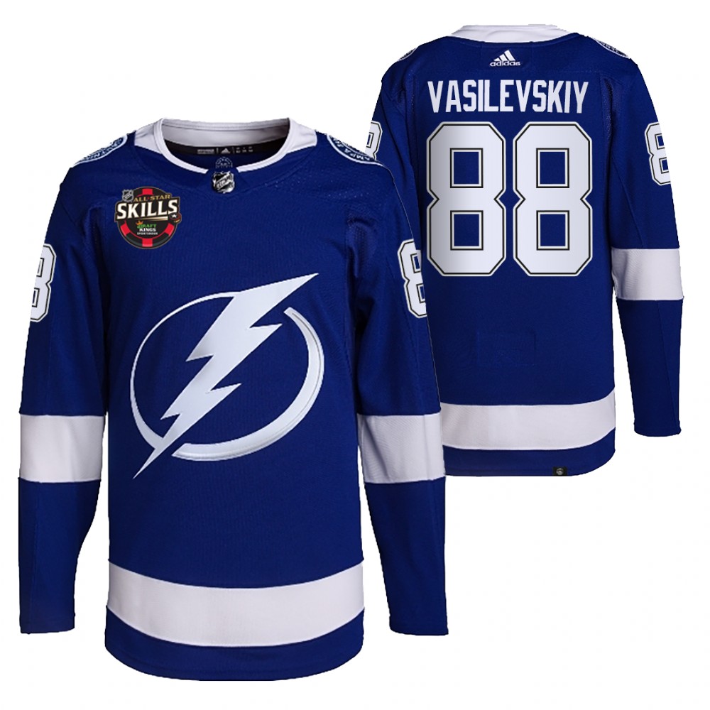 Andrei Vasilevskiy Tampa Bay Lightning Blue 2022 NHL All-Star Skills Winner Save Streak Jersey