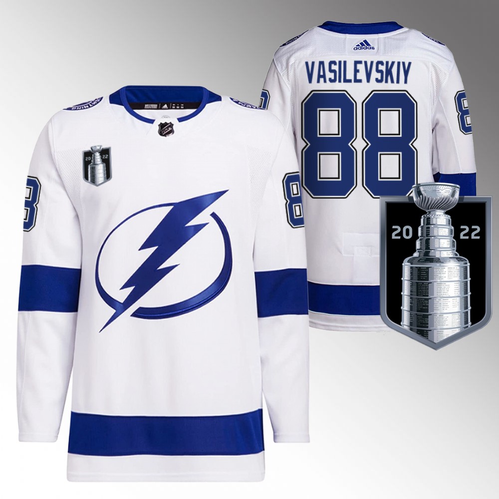 Andrei Vasilevskiy Tampa Bay Lightning White 2022 Eastern Conference Champs Authentic Jersey