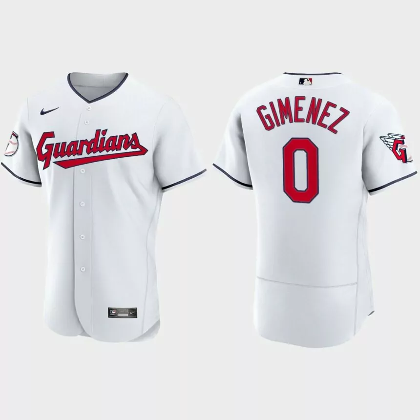 Andres Gimenez Cleveland Guardians 2022 Authentic Home Jersey – White
