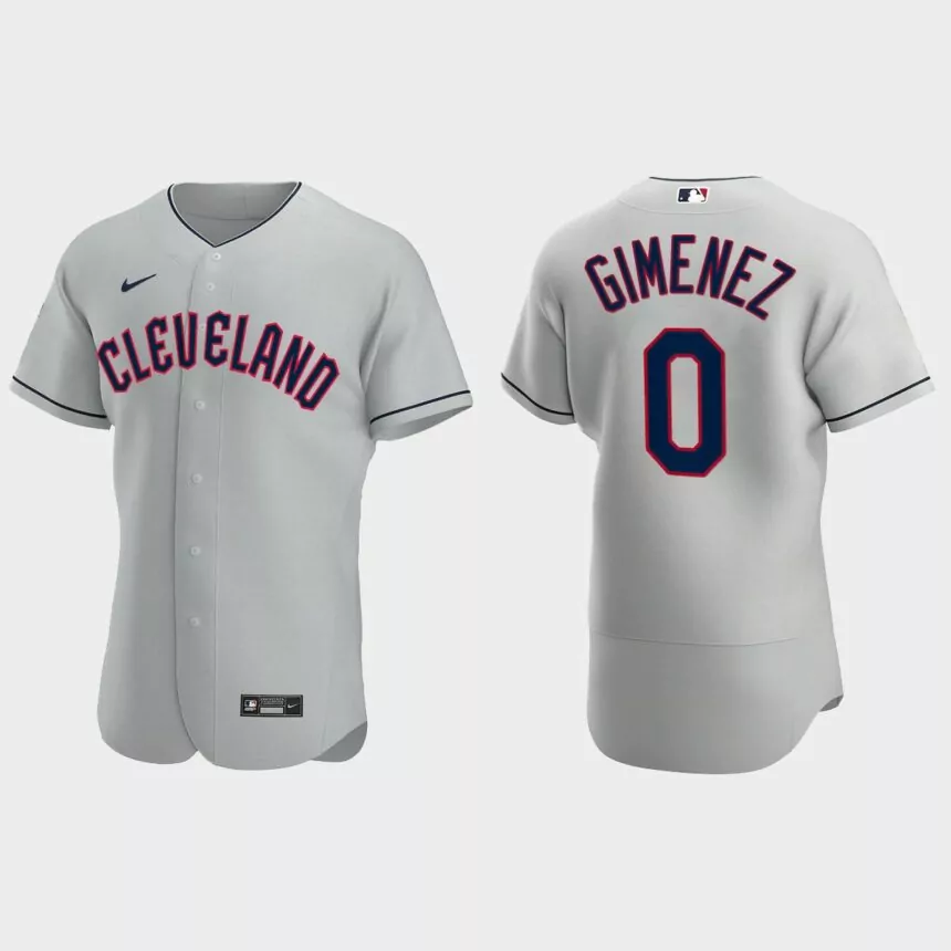 Andres Gimenez Cleveland Guardians 2022 Authentic Road Jersey – Gray