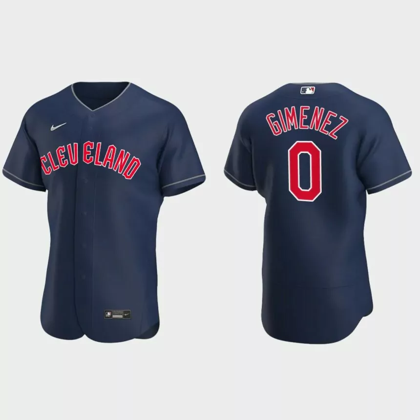 Andres Gimenez Cleveland Guardians Authentic Alternate Jersey – Navy