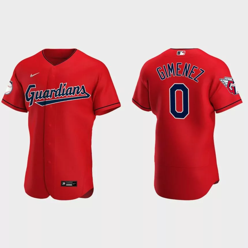 Andres Gimenez Cleveland Guardians Authentic Alternate Jersey – Red