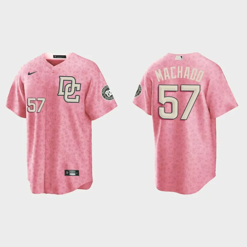 Andres Machado Washington Nationals City Connect Special Edition jersey – Pink
