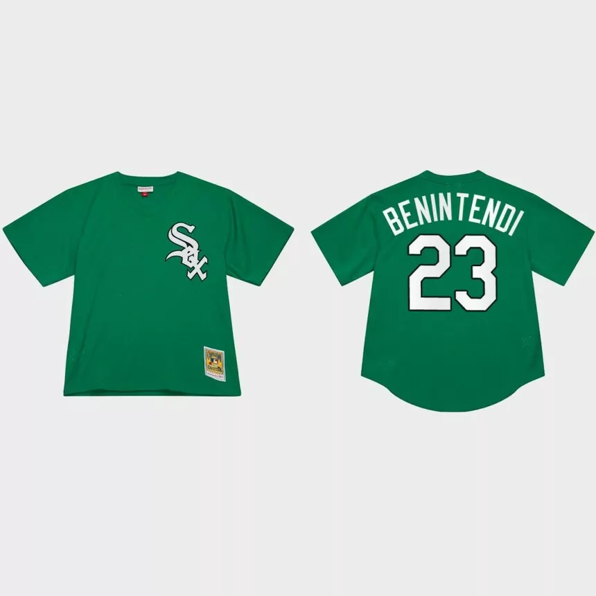 Andrew Benintendi Chicago White Sox St. Patrick’s Day Authentic Jersey – Green