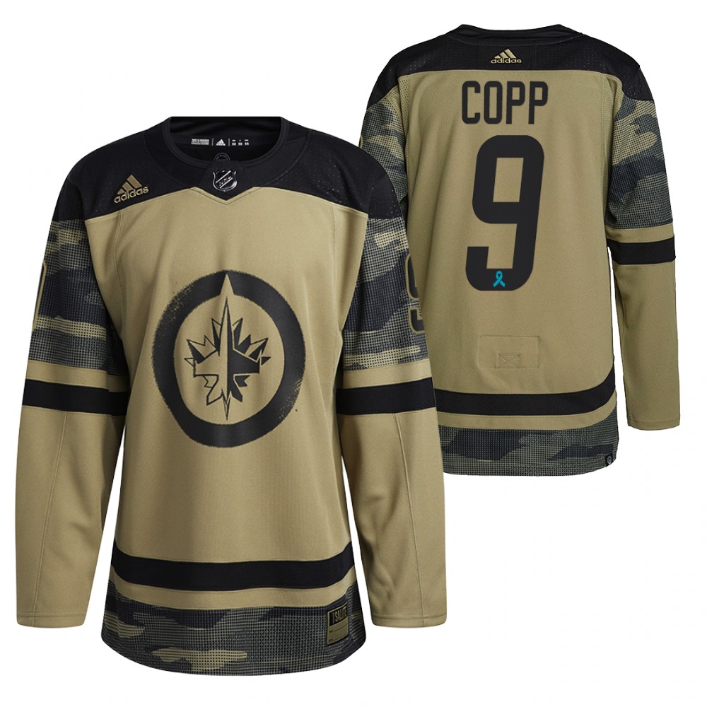 Andrew Copp Jersey Winnipeg Jets Canadian Armed Force Camo 2021 CAF Night