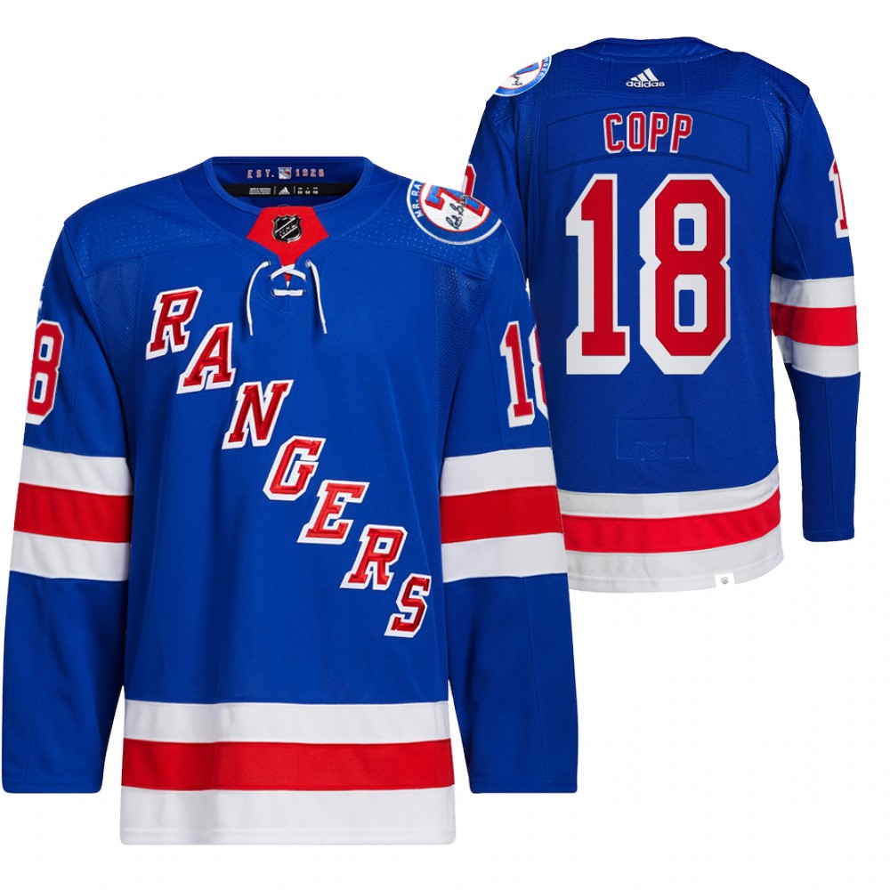 Andrew Copp New York Rangers Blue Home Primegreen Authentic Pro Jersey