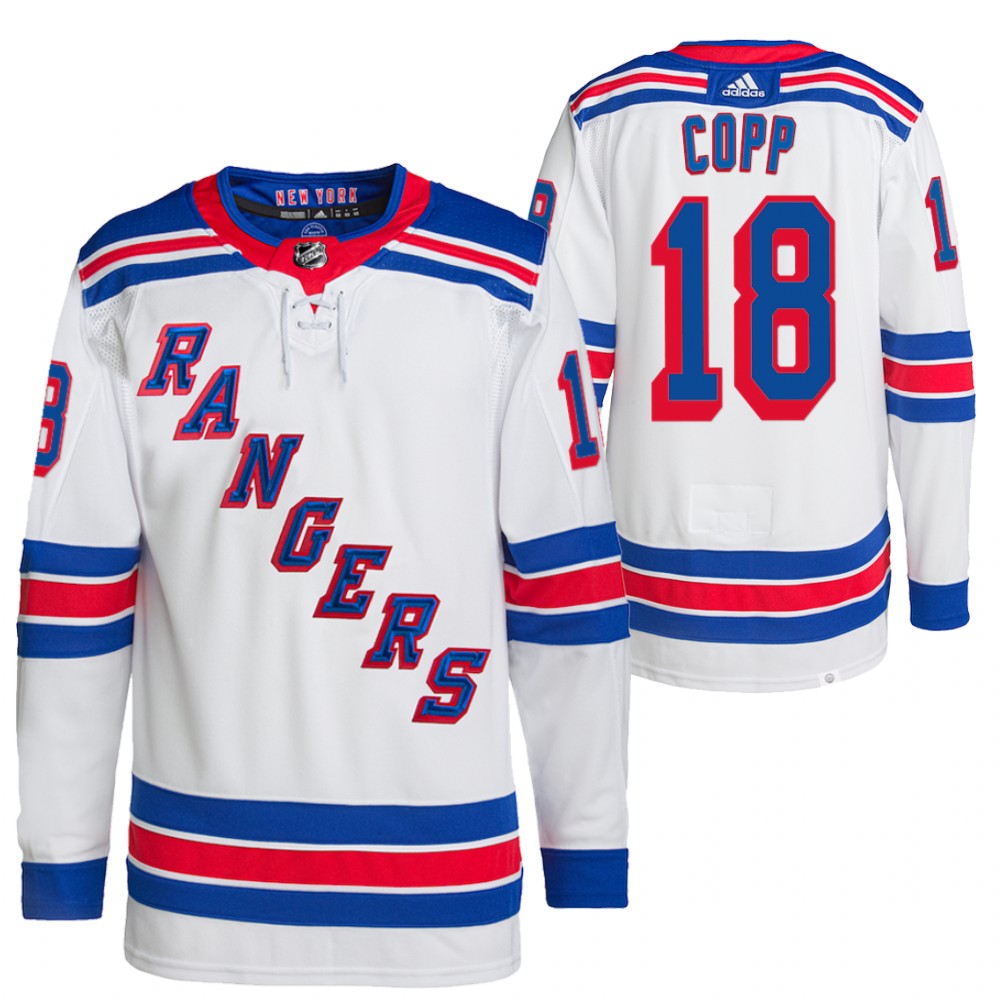 Andrew Copp New York Rangers White Away Primegreen Authentic Pro Jersey