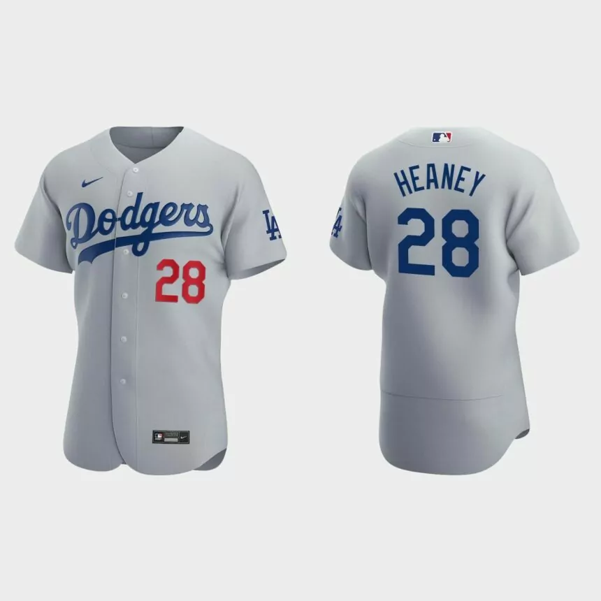 Andrew Heaney Los Angeles Dodgers Authentic Alternate Jersey – Gray