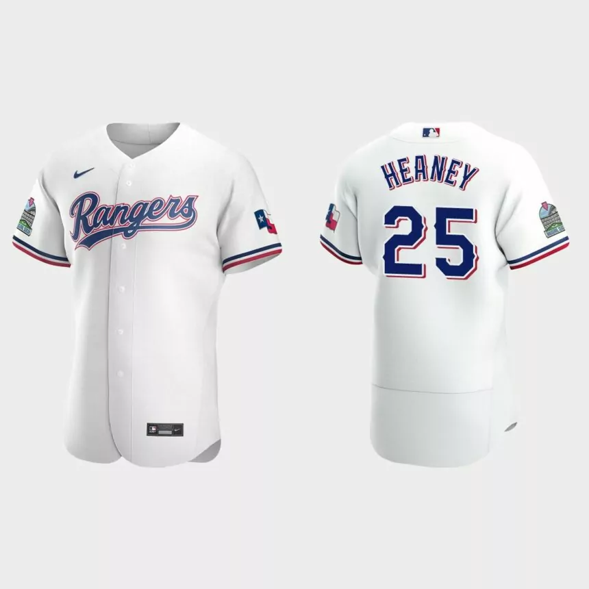 Andrew Heaney Texas Rangers Authentic Home Jersey – White