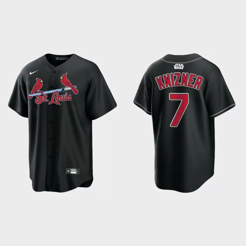 Andrew Knizner St. Louis Cardinals Star Wars Replica Jersey – Black