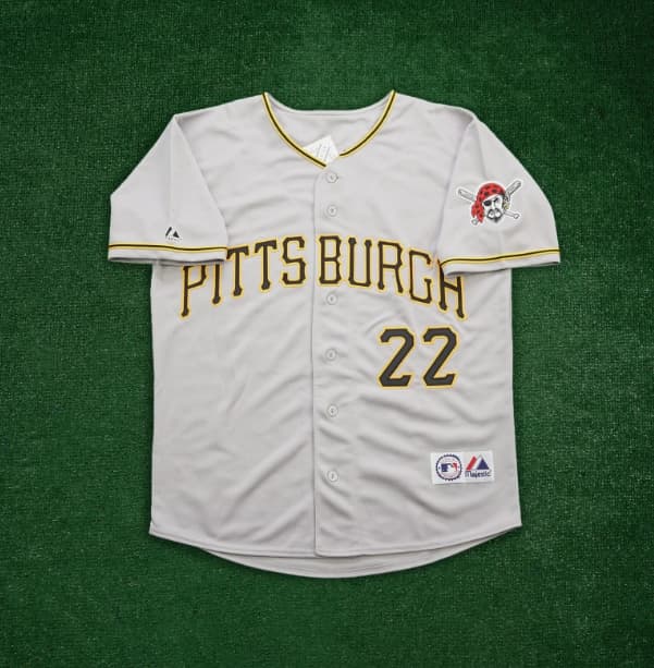 Andrew McCutchen Pittsburgh Pirates Men's Grey Road Jersey
