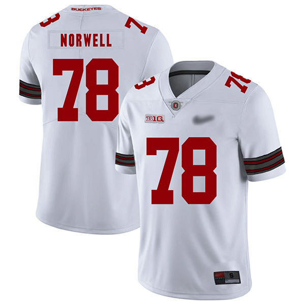 Andrew Norwell Ohio State Buckeyes Men's Jersey - #78 NCAA White Replica Authentic