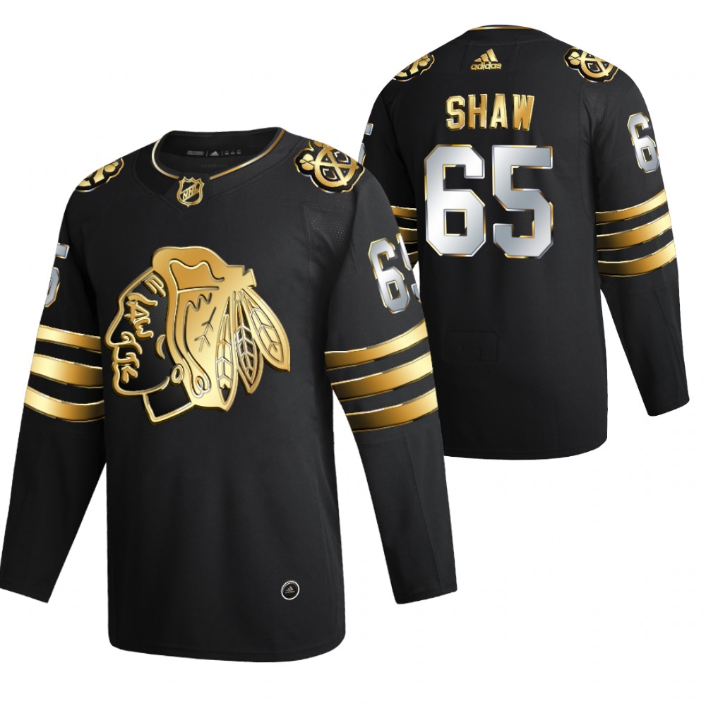 Andrew Shaw Chicago Blackhawks Black Golden Edition Jersey Retired