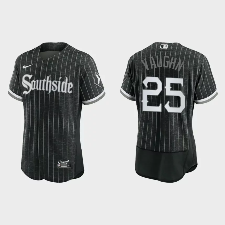 Andrew Vaughn Chicago White Sox 2021 City Connect Authentic Jersey – Black