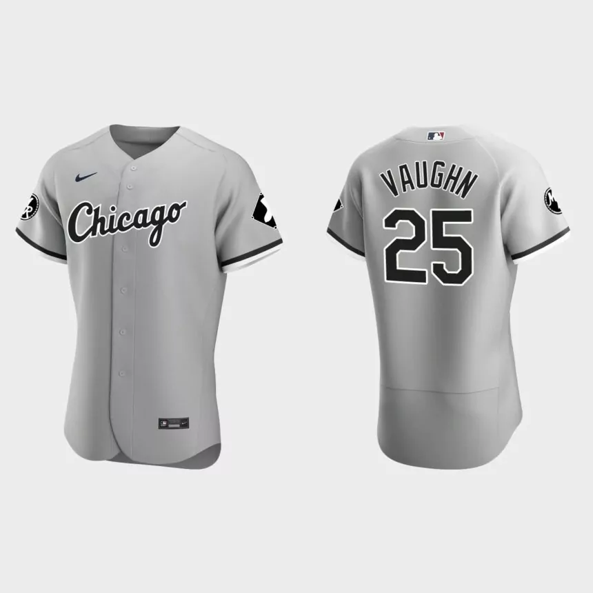 Andrew Vaughn Chicago White Sox MR Patch Authentic Jersey – Gray