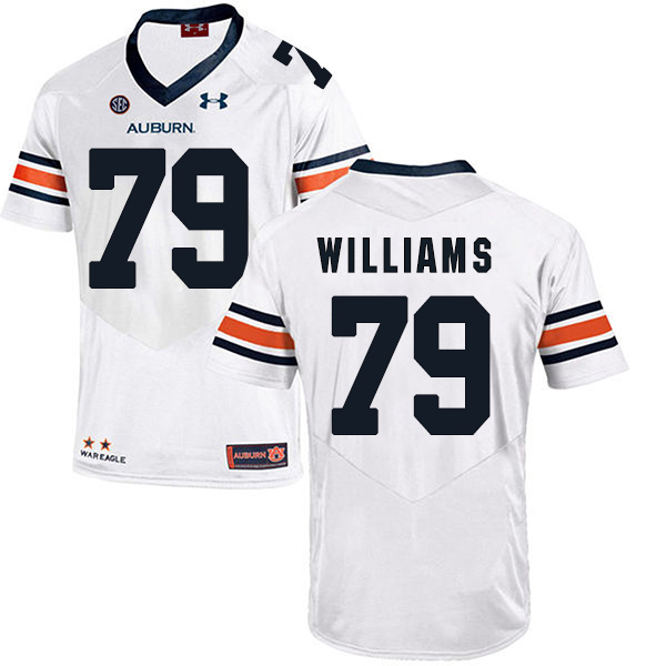 Andrew Williams Auburn Tigers Men's Jersey - #79 NCAA White Stitched Authentic