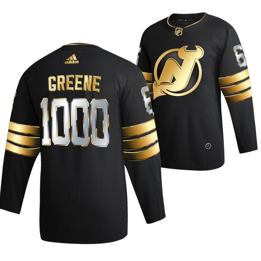 Andy Greene New Jersey Devils Black 1000 Games Milestone Jersey Limited