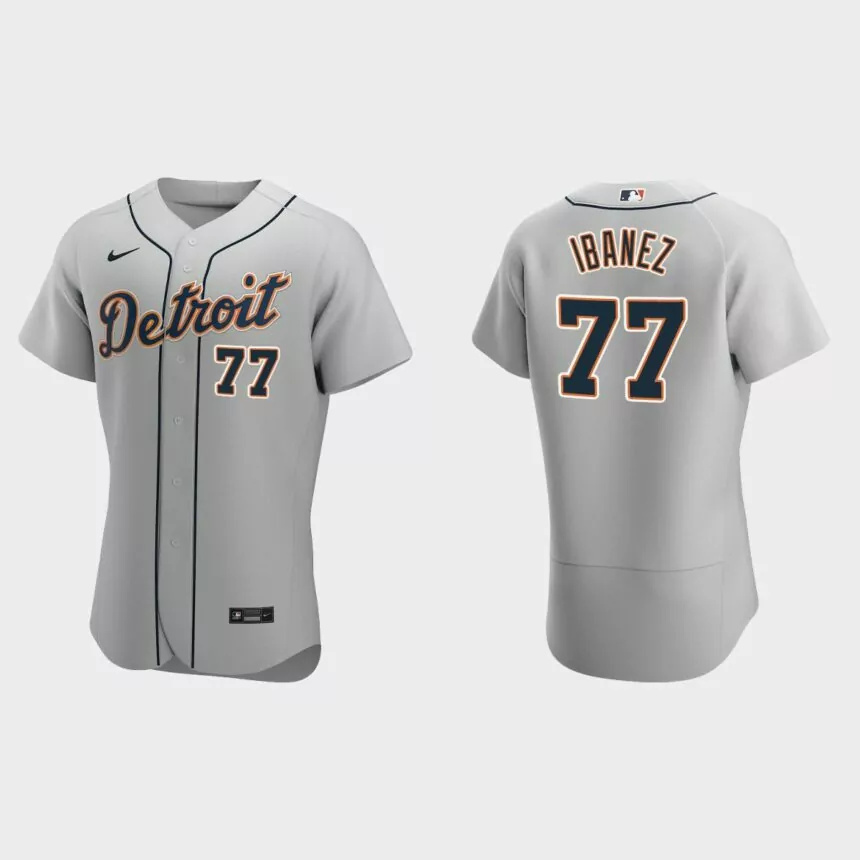 Andy Ibanez Detroit Tigers Authentic Road Jersey – Gray.jpg