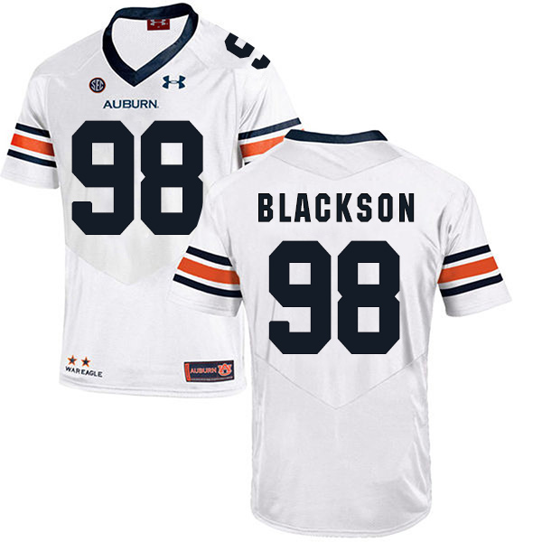 Angelo Blackson Auburn Tigers Men's Jersey - #98 NCAA White Stitched Authentic