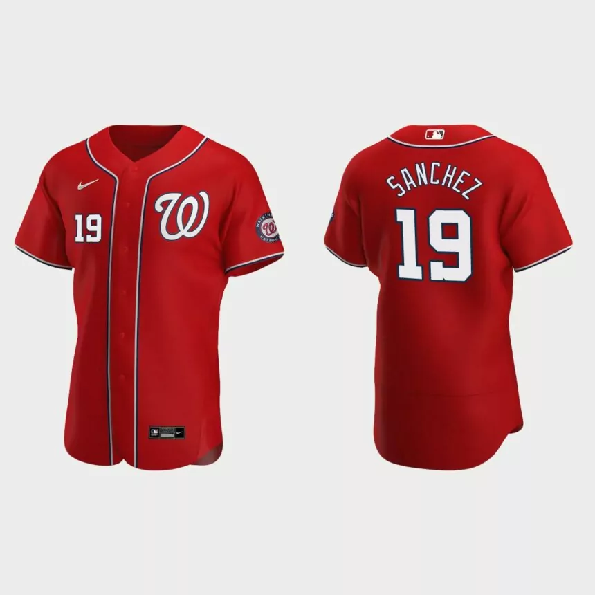 Anibal Sanchez Washington Nationals Authentic Alternate Jersey – Red