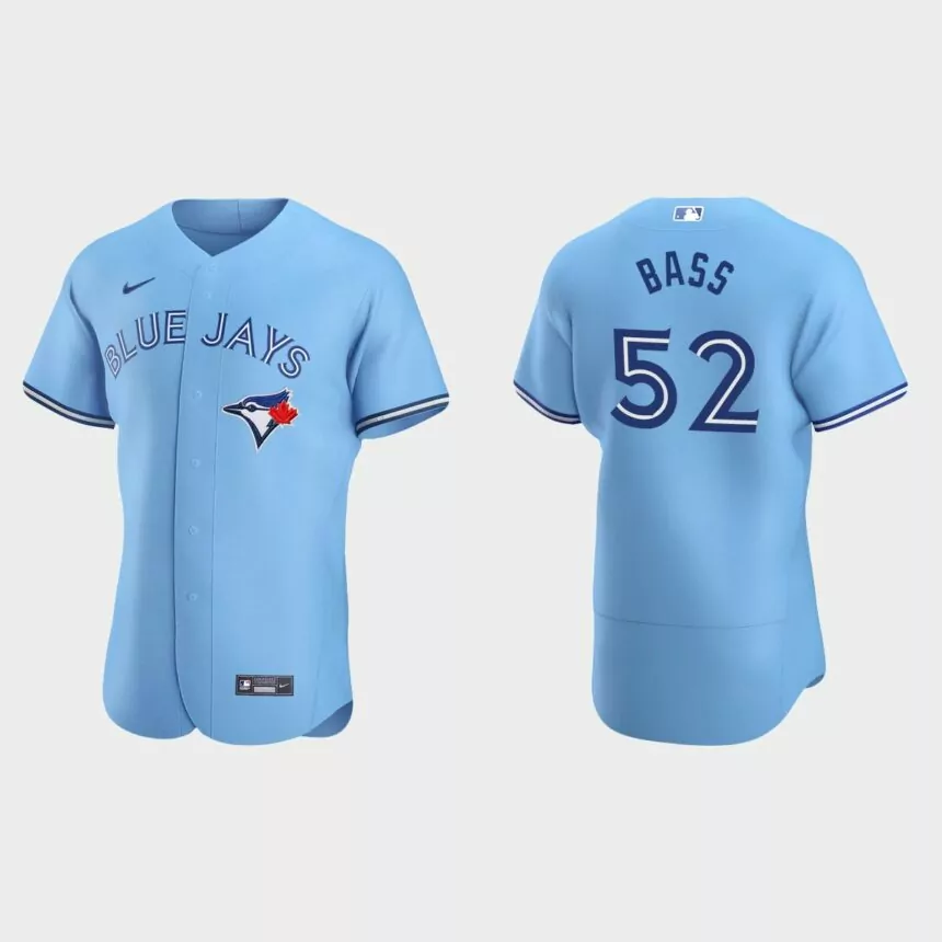 Anthony Bass Toronto Blue Jays Authentic Home Jersey – Powder Blue