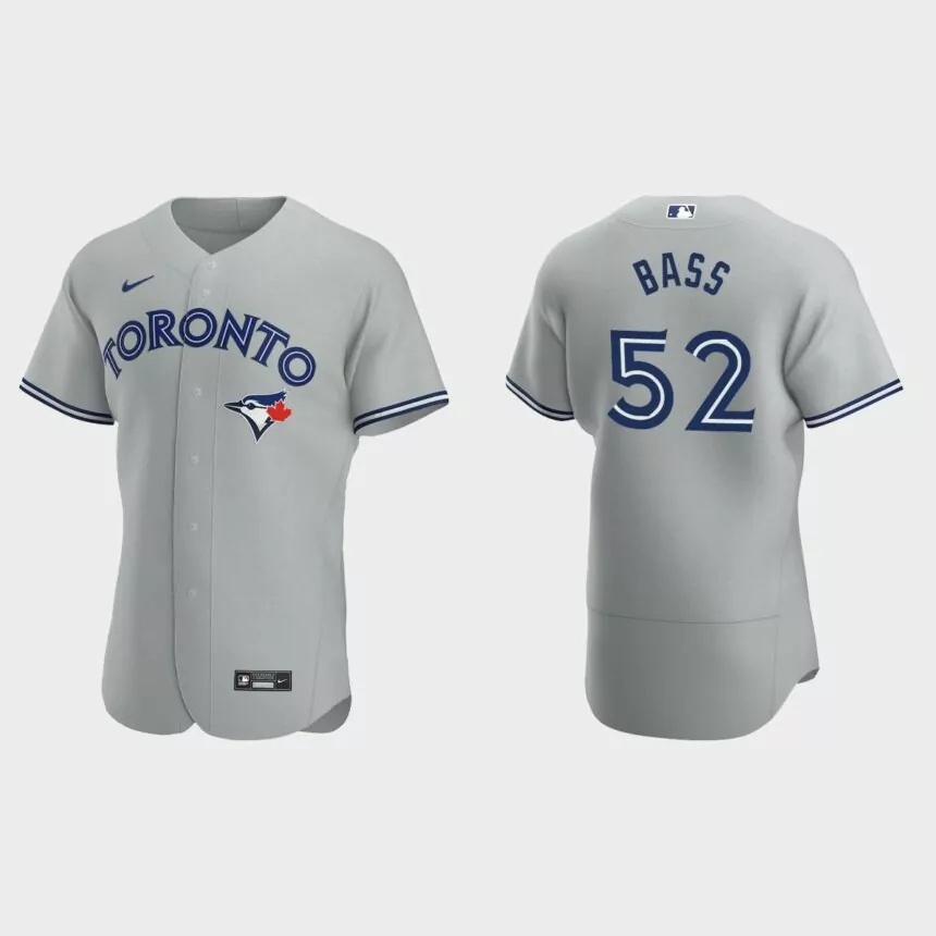 Anthony Bass Toronto Blue Jays Authentic Road Jersey – Gray
