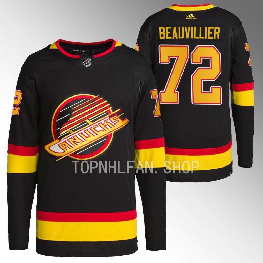 Anthony Beauvillier 2023-24 Vancouver Canucks Black Third Authentic Primegreen Jersey
