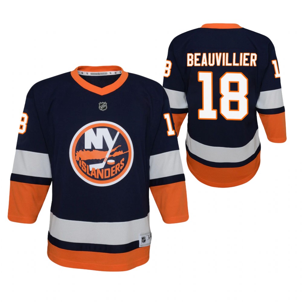 Anthony Beauvillier New York Islanders 2021 Reverse Retro Blue Youth Jersey Special Edition