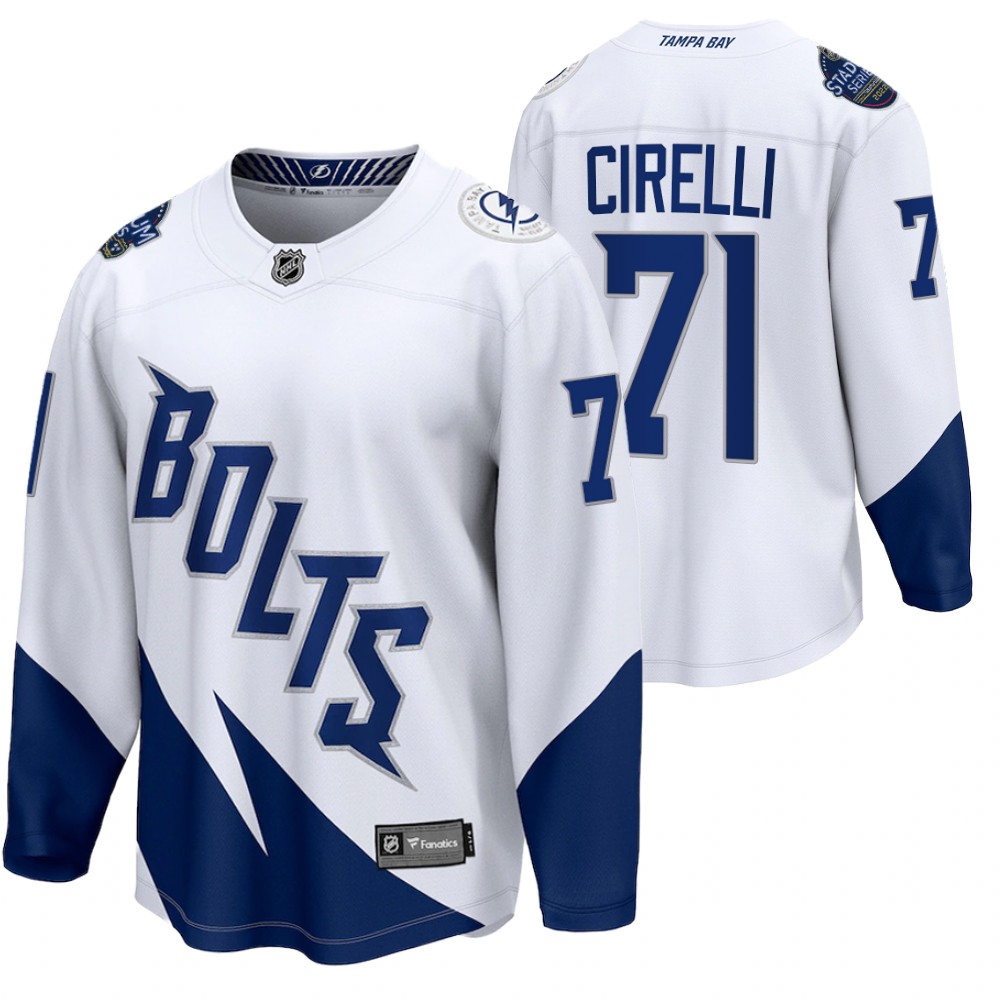 Anthony Cirelli Jersey Tampa Bay Lightning 2022 Stadium Series White Fanatics
