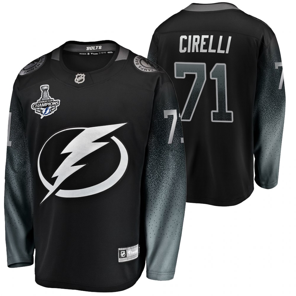 Anthony Cirelli Lightning 2020 Stanley Cup Champions Black Alternate Jersey