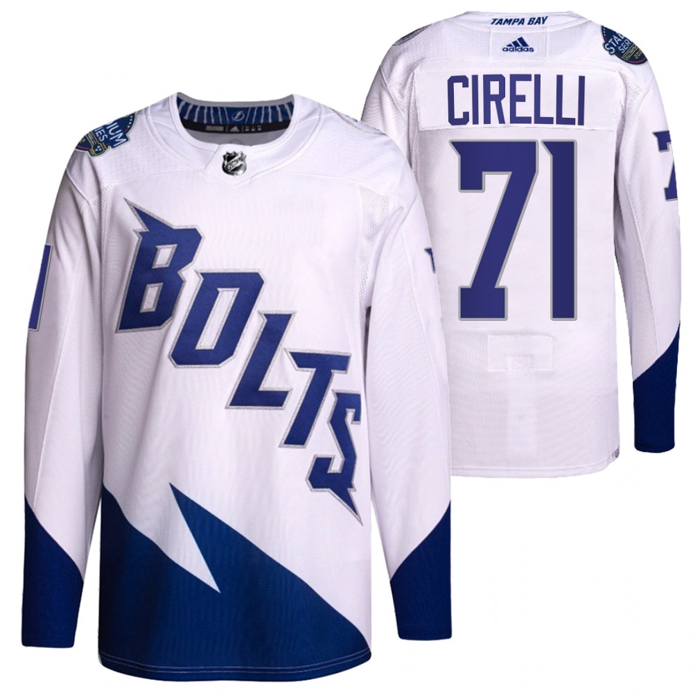 Anthony Cirelli Tampa Bay Lightning White 2022 Stadium Series Primegreen Authentic Jersey