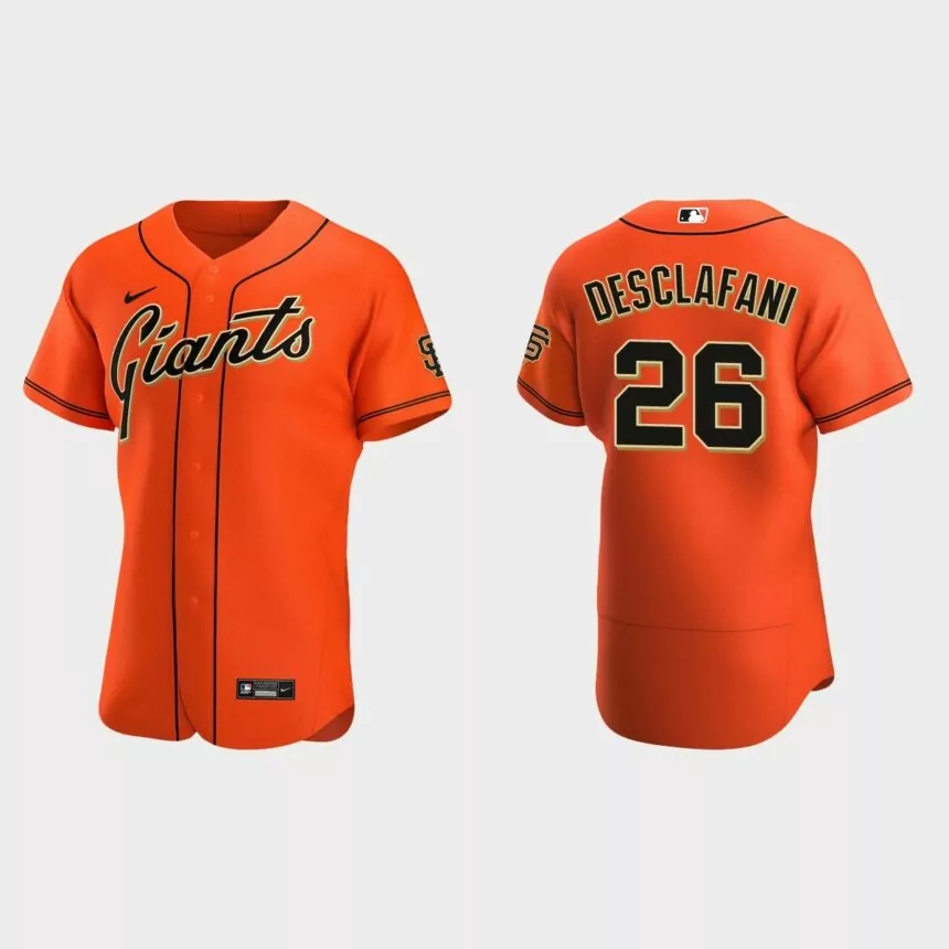 Anthony DeSclafani #26 San Francisco Giants Authentic Alternate Jersey – Orange