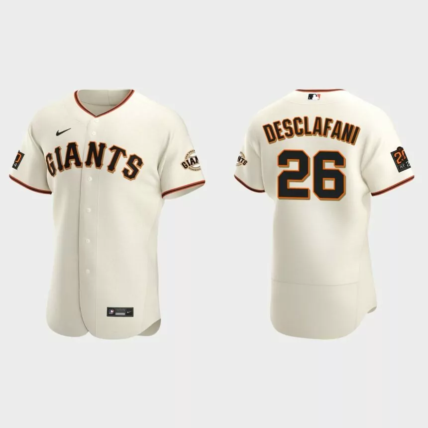 Anthony DeSclafani #26 San Francisco Giants Authentic Home Jersey – Cream