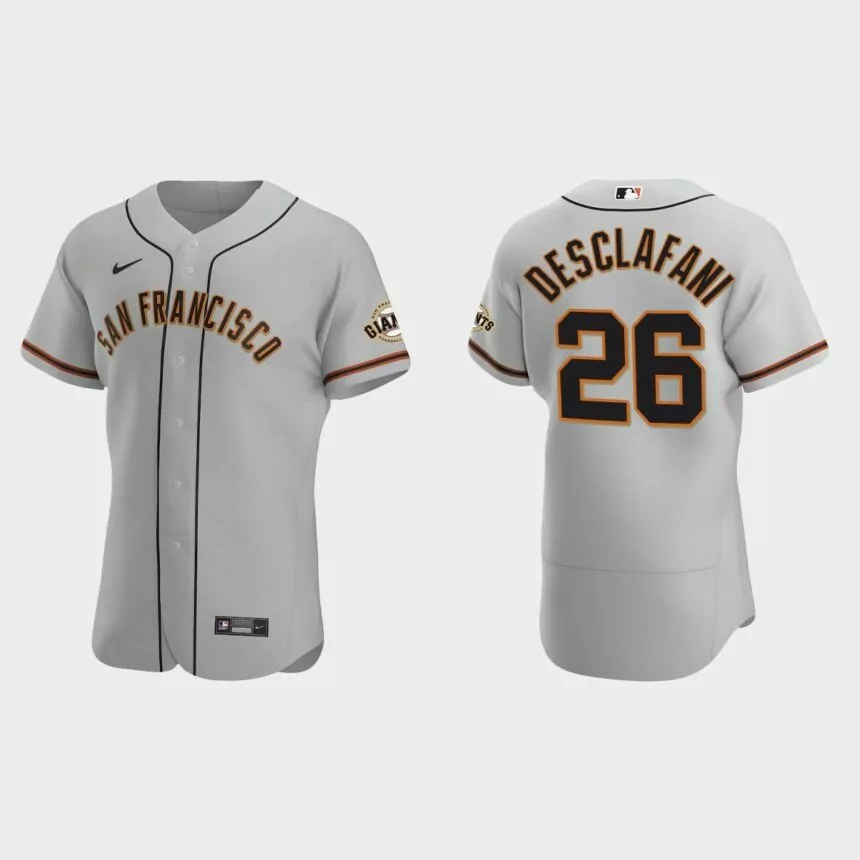 Anthony DeSclafani #26 San Francisco Giants Authentic Road Jersey – Gray