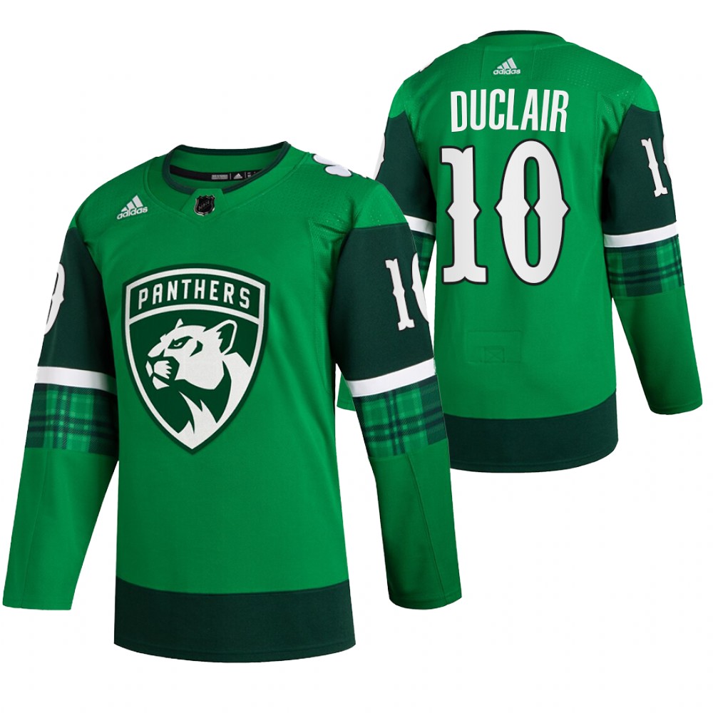 Anthony Duclair St. Patricks Day Panthers Green #10 Jersey