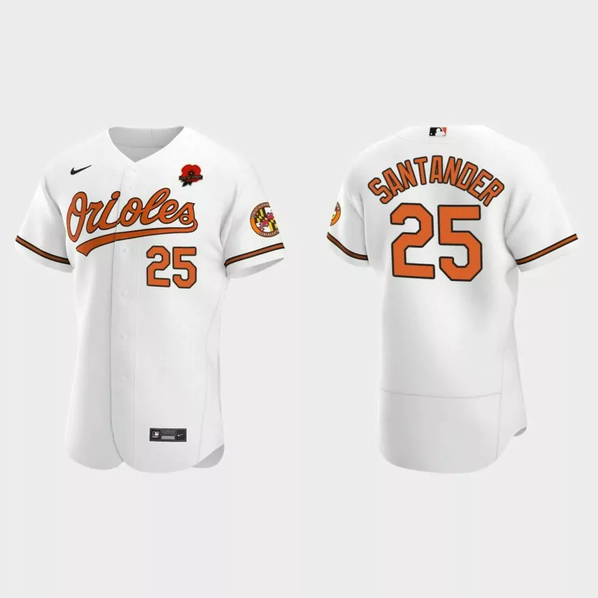 Anthony Santander Baltimore Orioles 2021 Memorial Day Authentic Jersey – White