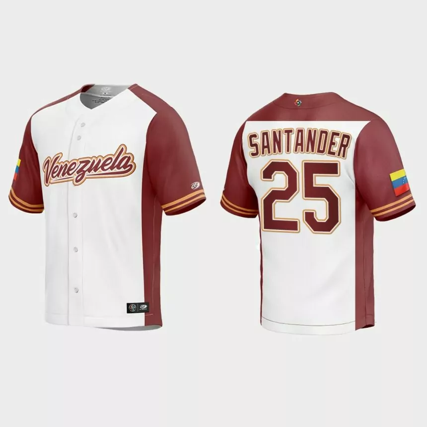 Anthony Santander Venezuela Baseball 2023 World Baseball Classic Replica Jersey – White
