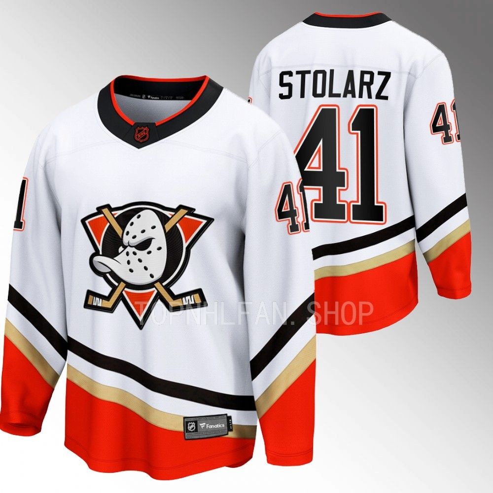 Anthony Stolarz Anaheim Ducks Jersey Special Edition 2.0 White 2022 Breakaway