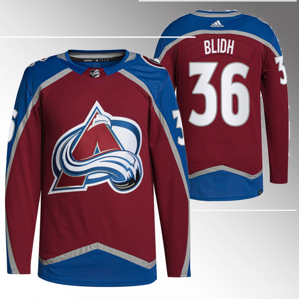 Anton Blidh Colorado Avalanche Burgundy Primegreen Home Jersey